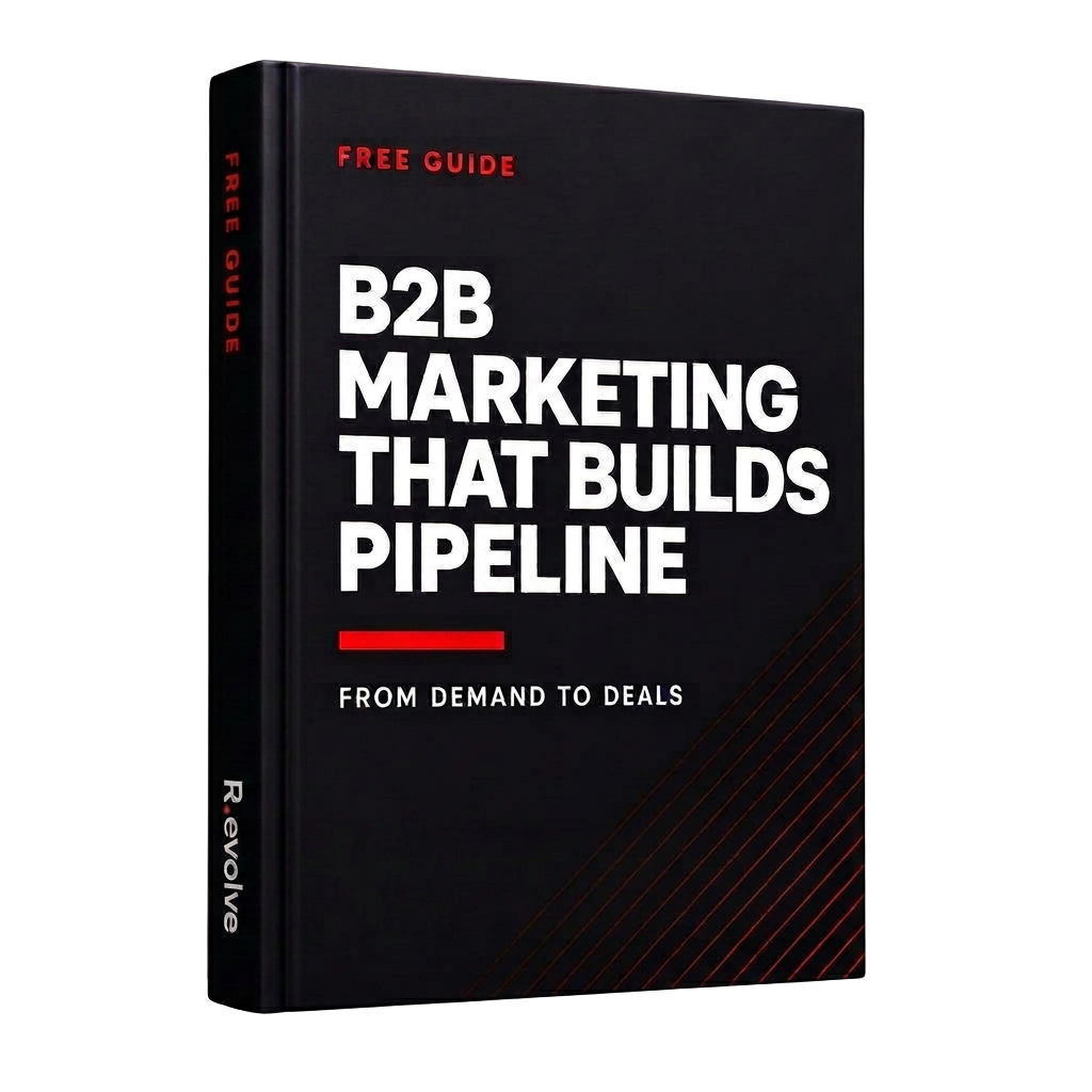 Cover of the free Revolve guide: B2B Marketing That Builds Pipeline